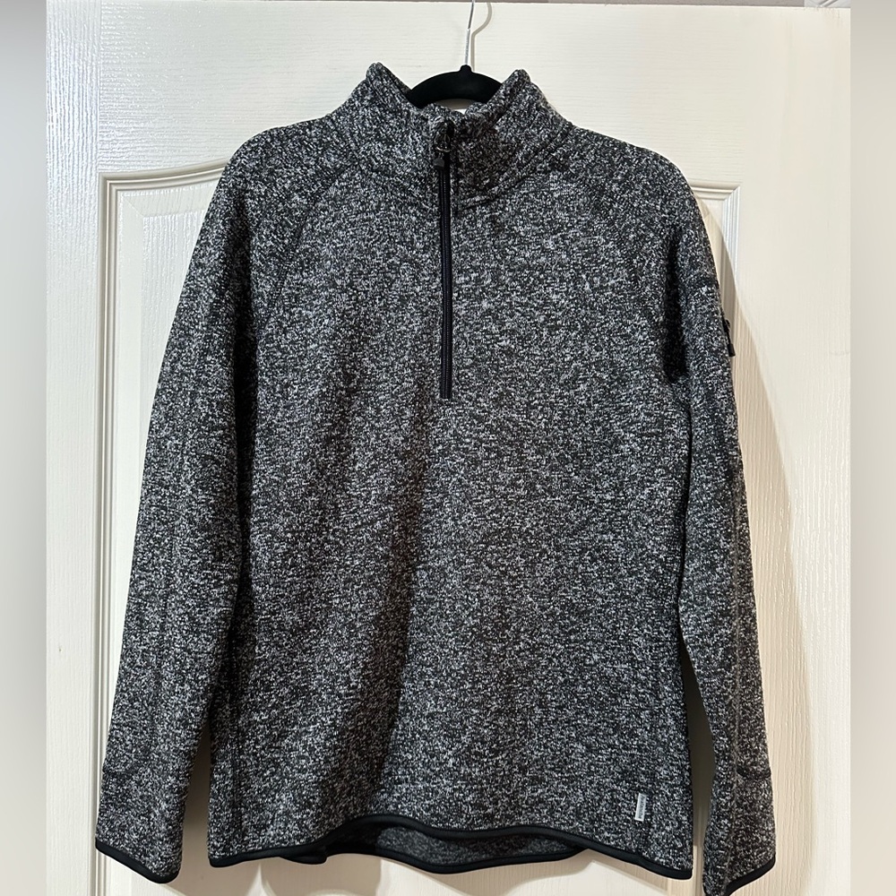 Avalanche supply quarter zip collar long sleeve shirt in grey size L